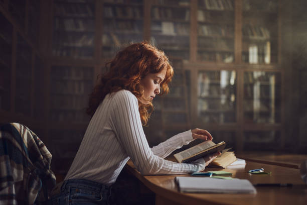 Girl reading a book