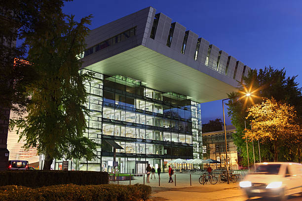 RWTH Aachen University The modern "SuperC" Building is the Service Center of RWTH Aachen University. The photo has been taken in the early morning.  RWTH Aachen University stock pictures, royalty-free photos & images