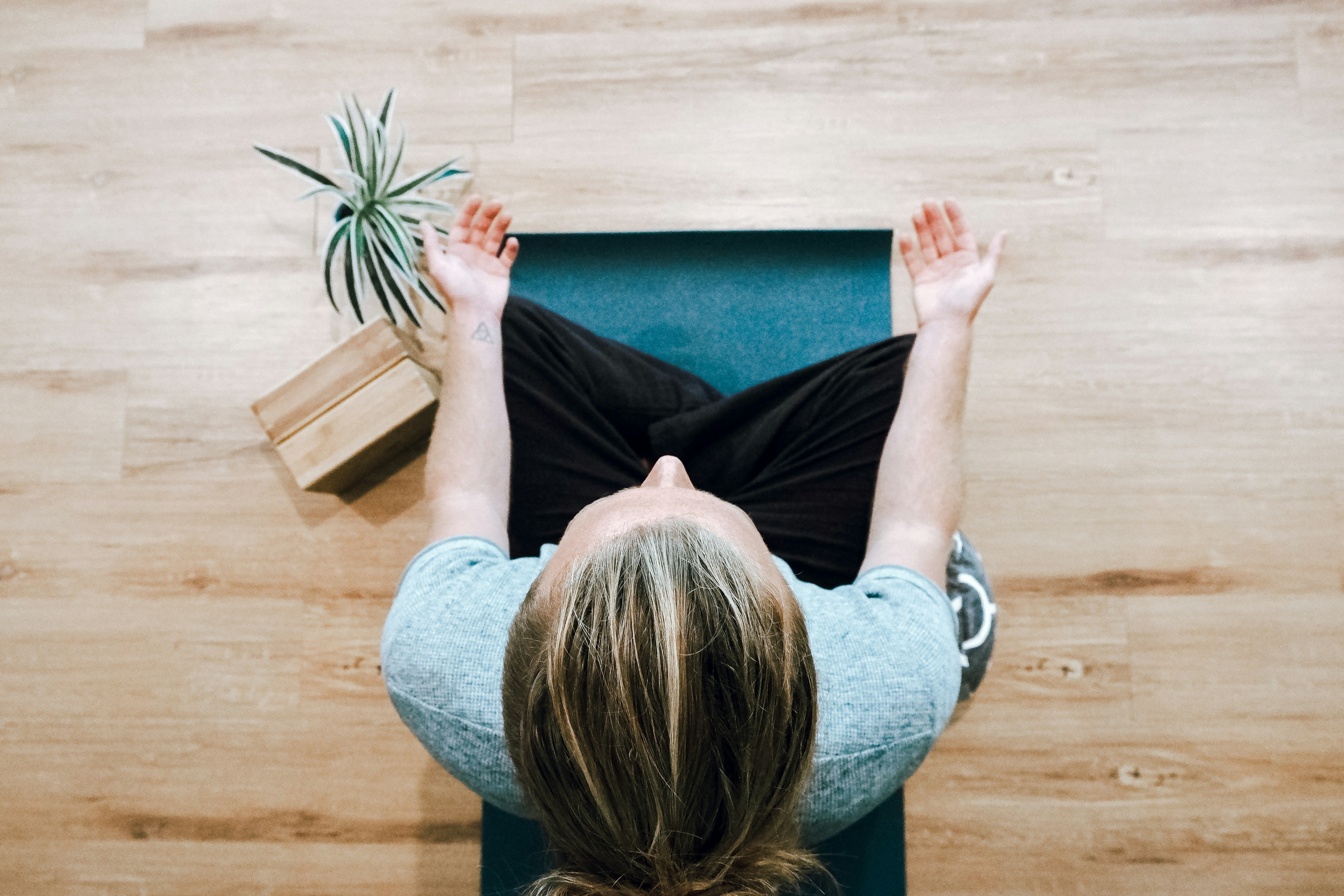 girl doing yoga